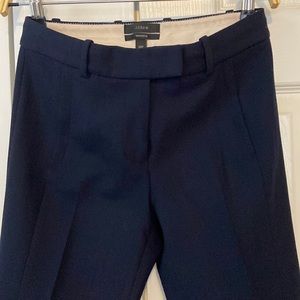 J.crew Maddie navy wool ankle length pants 00p